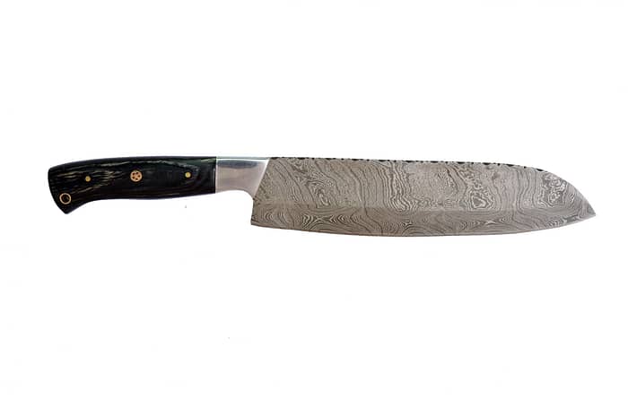 Outdoor Damascus Handmade Hunting Knife (with Genuine Leather Sheath)