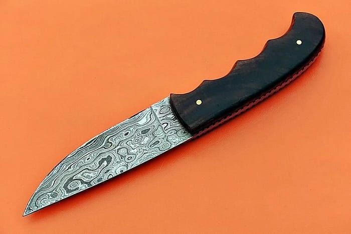 Custom handmade Damascus skinner knife
