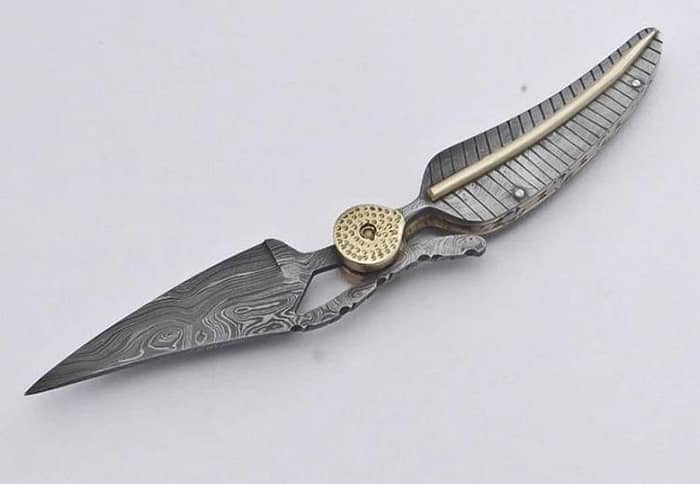 Hand Forged Pocket knife-Damascus