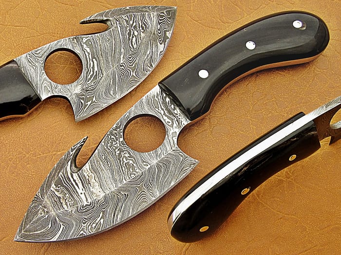 Damascus Steel Blade Fillet Knife Handle Material Blue Micarta 10 Inch