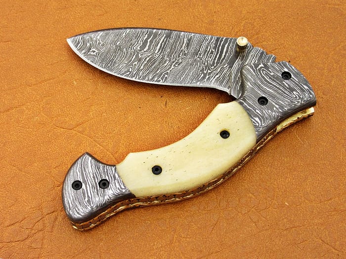 Folding Knife Camel Bone Handle