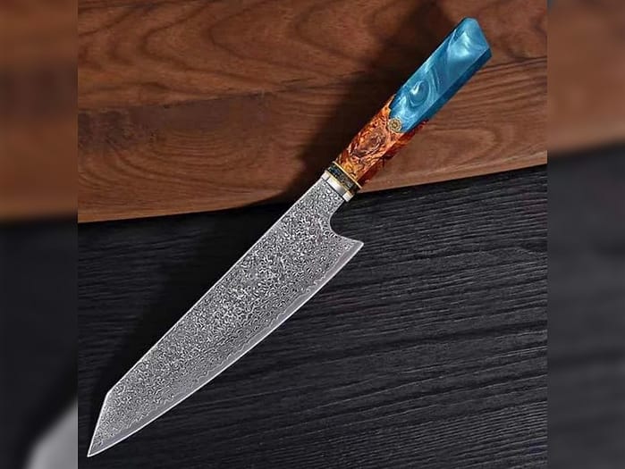 Damascus Chef Knife 8” Blade VG 10