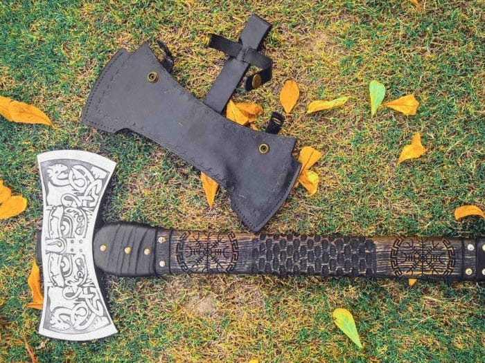 Custom Hand Forged Double Headed Camping Axe