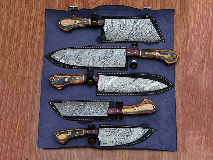 Damascus Handmade Kitchen Chef Knife Set