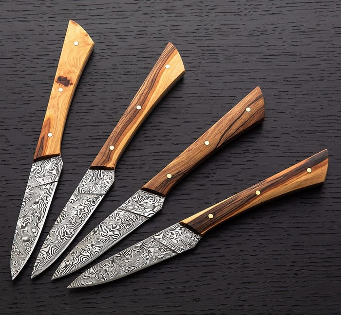 Damascus Steel Steak Knife Set