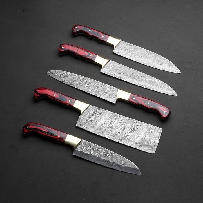 Artisan Hand Forged Knife SET OF 5