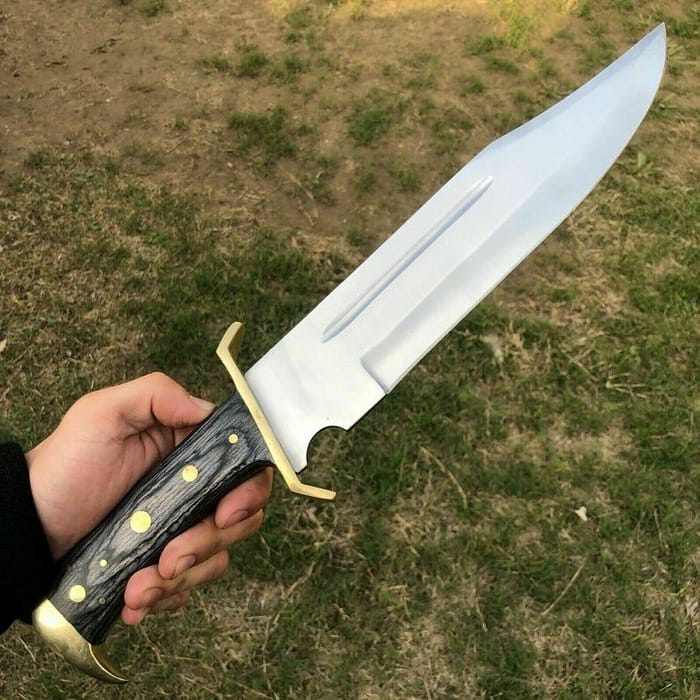Handmade D2 Steel Bowie Knife-Micarta Handle