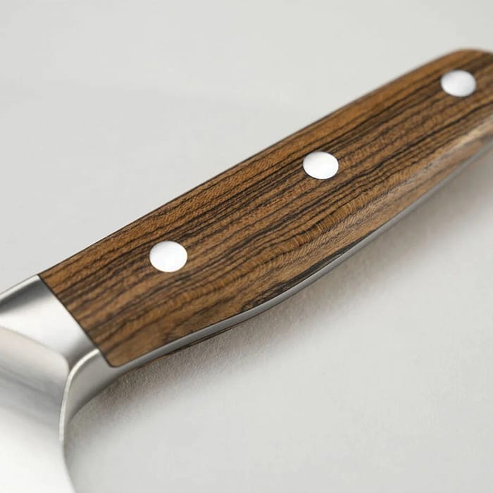 8-Inch Brown Handel Chef Knife - Steel
