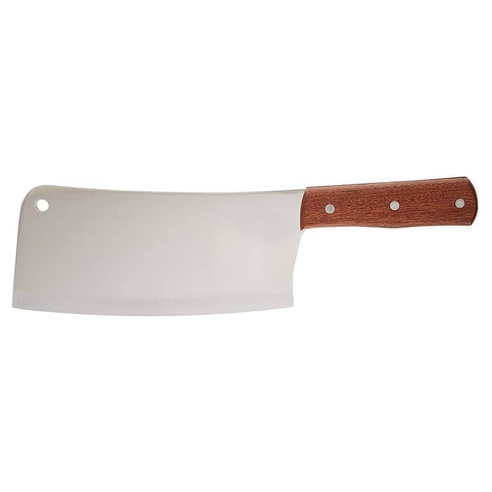 Heavy Duty Cleaver Knife with Wooden Handle