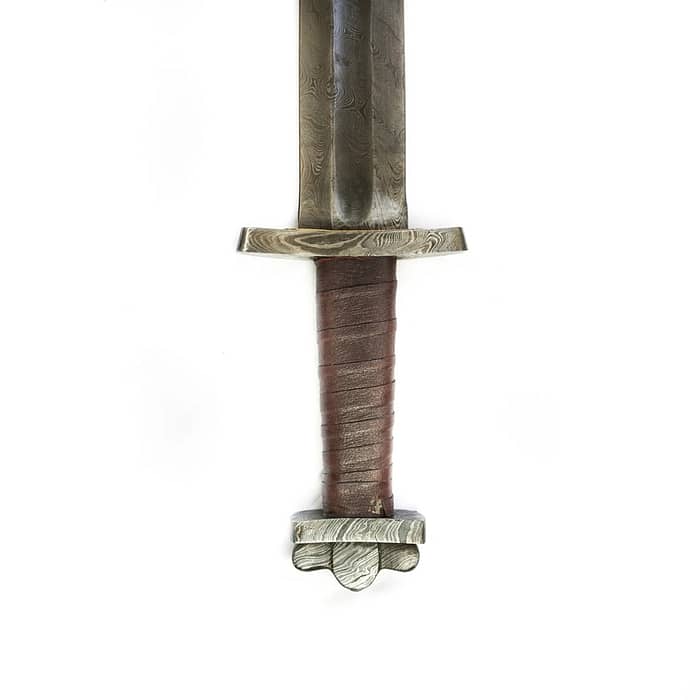 Viking Sword with High Carbon Damascus Steel Blade