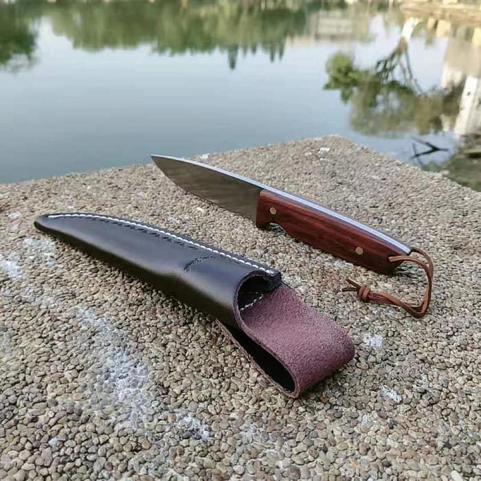 Yoyo's Fixed Blade Tactical Bushcraft Camping Knife [Leather Sheath Included]
