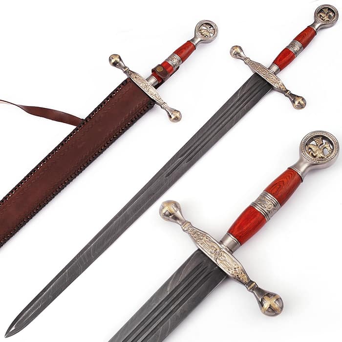 Damascus Steel Medieval Sword