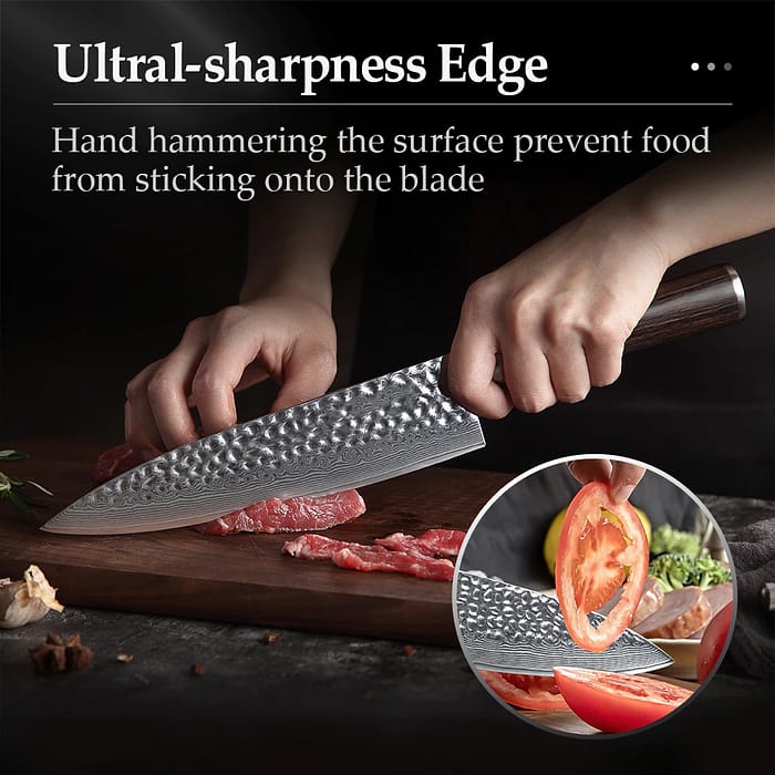 5 Piece Knife Set-Damascus Knives