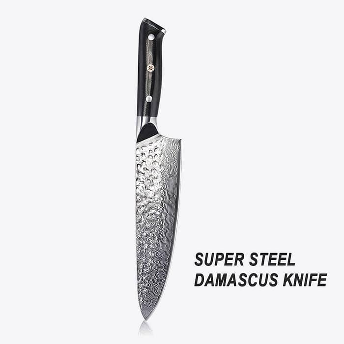 8 Inch Damascus Steel Raindrop Chef Knife