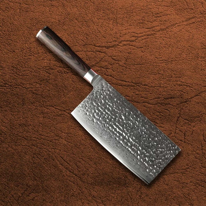 67 layers Damascus Steel Cleaver Knife with Pakka Wood Handle