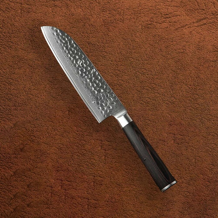 67 layers Damascus Steel Santoku Knife with Pakka Wood Handle