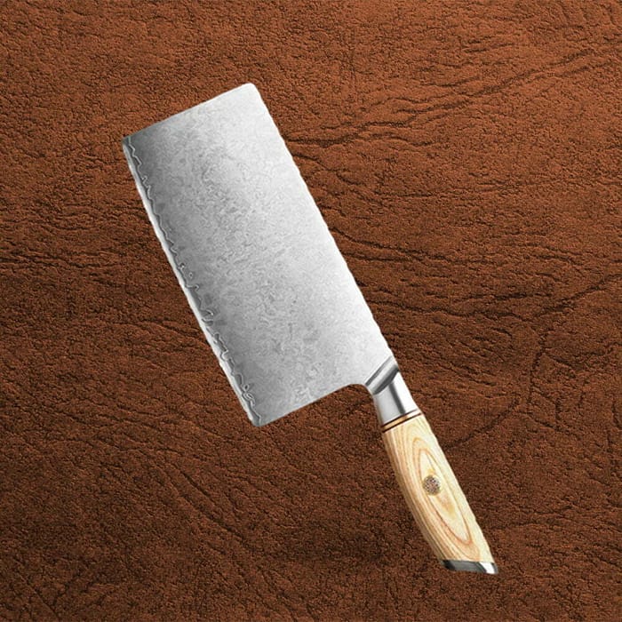 73 Layers Powder Steel Knife Cleaver With Pakka Wood Handle