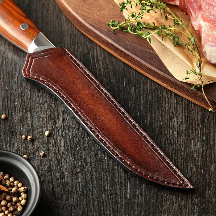 Layers Damascus Steel Chef Knife Boning Knife with Rosewood Handle