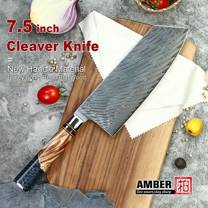 9 Piece Professional Japanese Damascus Steel Chef Knife