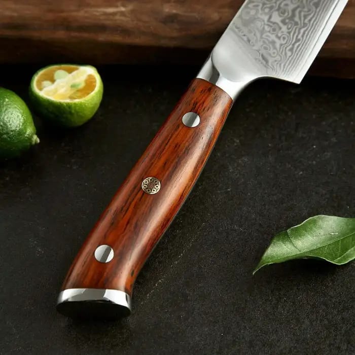 High Carbon Stainless Steel Utility Knife with Rosewood Handle