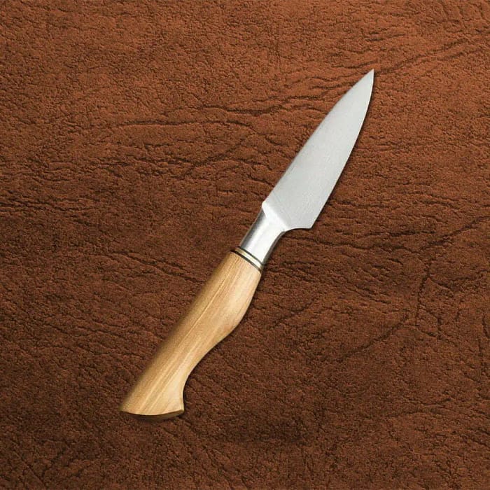 Sandvik Steel 3.5 Inches Paring Knife With Olive Wood Handle & Mosaic Brass Rivet