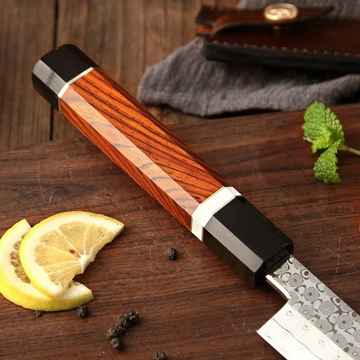 Damascus Prime Quality High Carbon Japanese Sakimura Kitchen Chef Knife