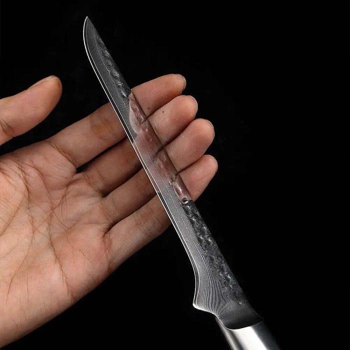67 layers Damascus Steel Boning Knife with Pakka Wood Handle