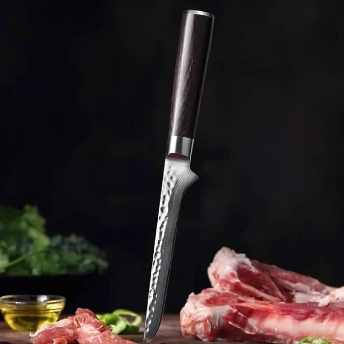 Damascus DSKK B1H 67 Layers Steel Chef Knife with Pakka Wood Handle