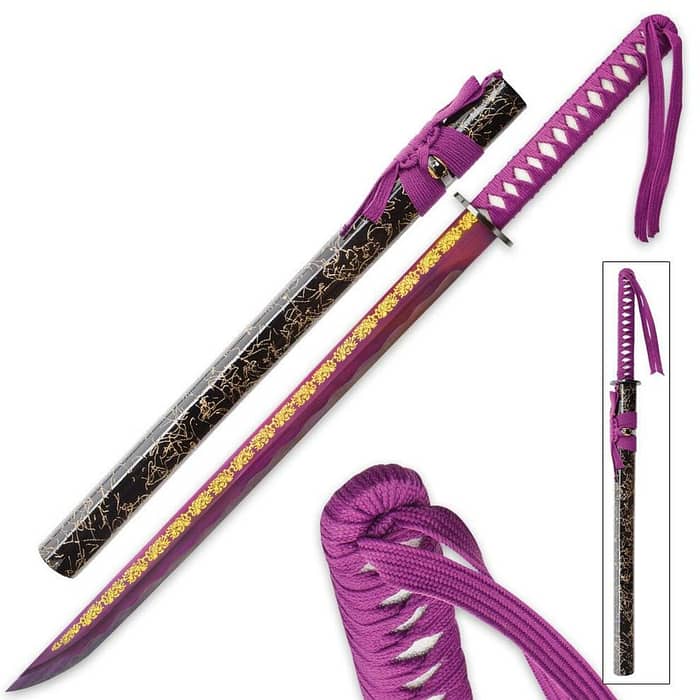 Purple Empress Short Samurai Sword