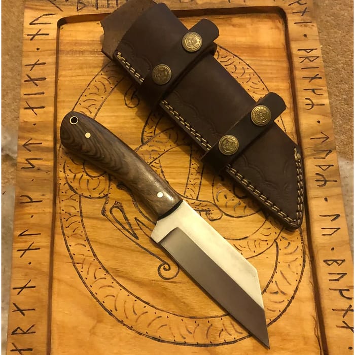 Modern Seax Fixed Blade Bushcraft Camping Knife