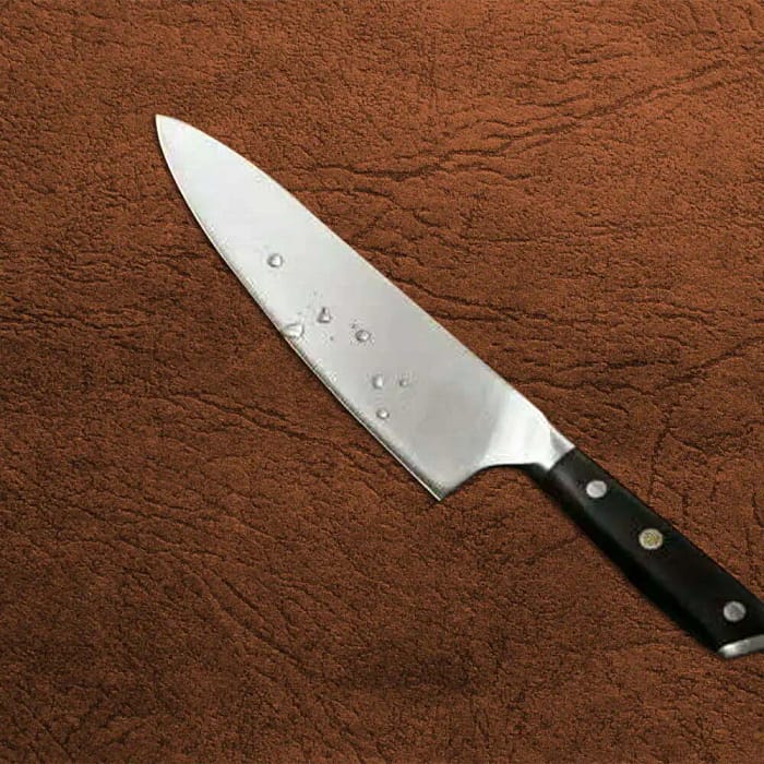 German Steel 8 Inches Kitchen Chef Knife With Natural Ebony Wood Handle