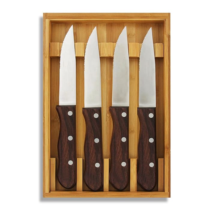 Steak Knives 4-Piece – Wooden Handle